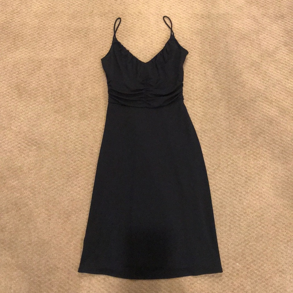 Anne Taylor black spaghetti strap dress
